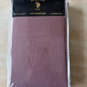 US Polo Assn King Pillowcases 100%cotton